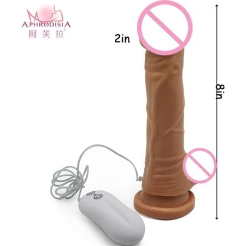 APHRODISIA 8.1 Inch Huge Dildo Vibrator Female Sex Machine Big Dick Penis 10 Speed Clitoral Vibrating Sex Adult Toys for Women