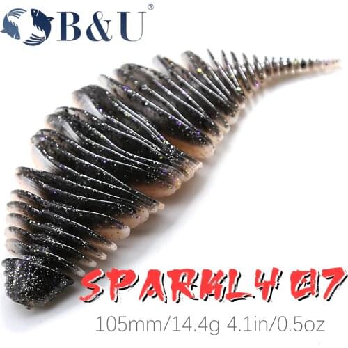 B&U BELLOWS GILL 105mm Fishing Lure Soft Lure Shad Silicone Baits Swinbait Wobblers For Pike And Bass Artificial leurre souple