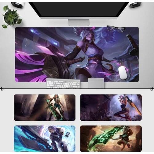 Large XXL League Of Legends Riven Gaming Mouse Pad Dask MousePad Large Mouse Mat Desktop Mat Computer Mouse Pad For Overwatch