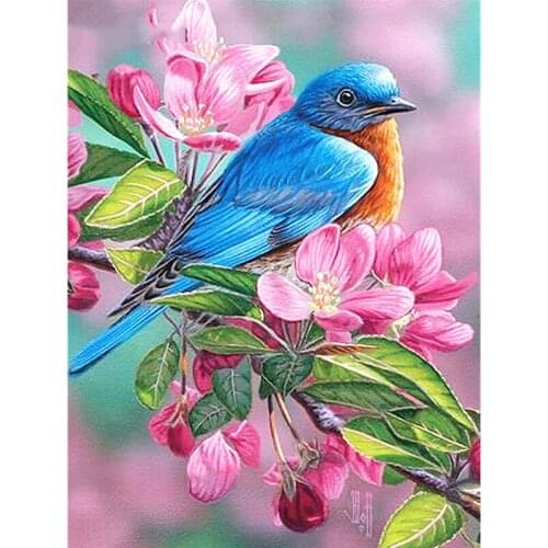 DIY 5D Paint with Diamonds Full Square/Round Rhinestones Cross Stitch Diamond Art Bird Bead Embroidery Handwork Gift