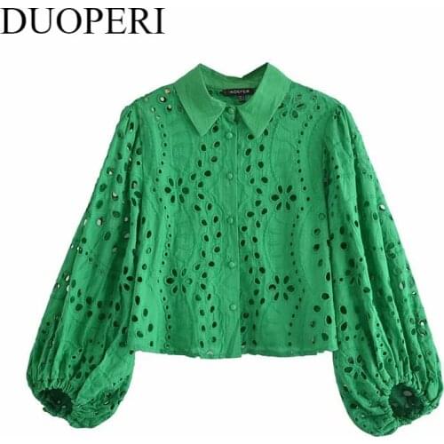 DUOPERI Blouses With Embroidery