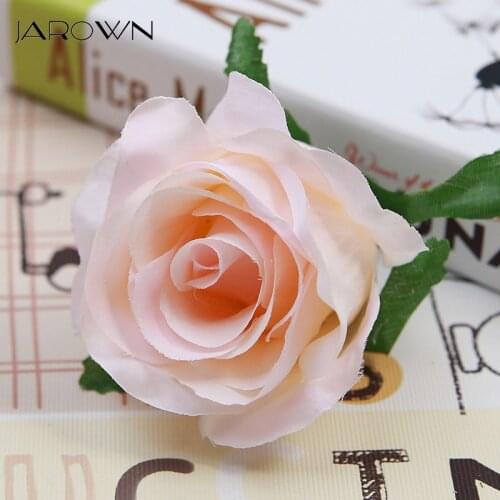 JAROWN Artificial Rose Flower Heads Silk Flower Wall Flores Background DIY Road Lead Backdrop Wedding Decoration Rose Floral