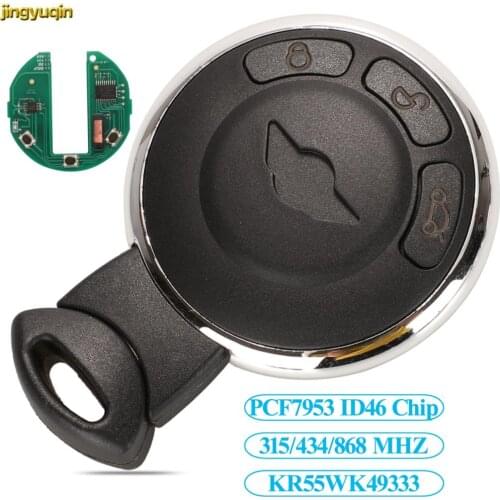 Jingyuqin Smart Remote Key KR55WK49333 PCF7953 ID46 Chip For BMW MINI COOPER S ONE D CLUBMAN COUNTRYMAN CABRIO Car Lock