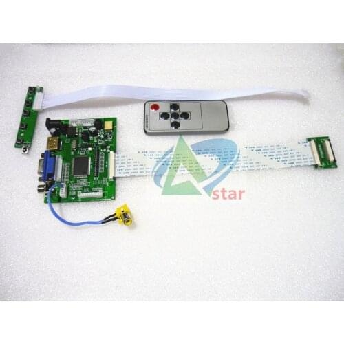 HDMI + 2AV+ VGA LCD Driver Controller Board Kit for Panel CLAA070ND02/EJ070NA02/AT070TNA2 V.1 1024*600