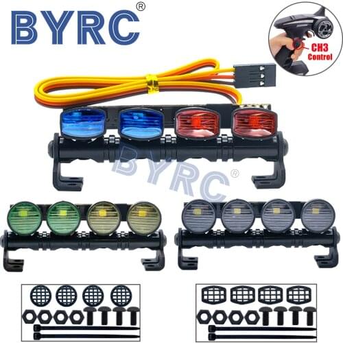 CH3 Control Red Blue Green Yellow White LED Light for 1:10 1: 8 Traxxas Tamiya HSP HPI Monster Truck Short-Course Rally RC Car