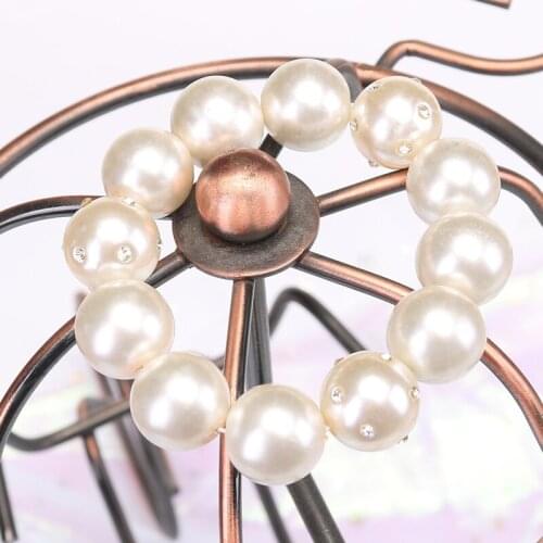 Korean Edition Boutique Fashion Glass Pearl Bracelet Personality Exaggerated New Style Simple Temperament String