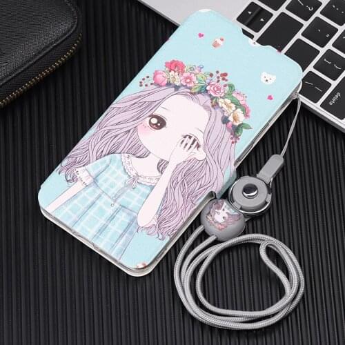 Leather Case For Xiaomi POCO F1 Case Cute Painted Flip Wallet Stand Back Cover For Xiaomi Redmi 4A Redmi 4X Redmi 5A Bumper Capa