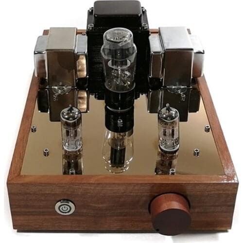 KSL-M7 circuit 12AY7/12AT7 tube preamplifier, log case. Fine tone, noble and gorgeous