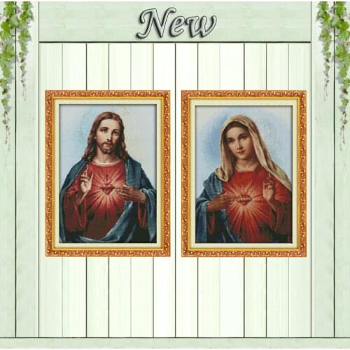 Sacred Heart Jesus home decor painting counted print on canvas DMC 11CT 14CT chinese Cross Stitch kits embroidery needlework Set
