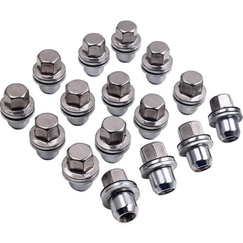 16Pcs Stainless Alloy Wheel Nut Set Fit For Land Rover Discovery 3 4 Range Rover