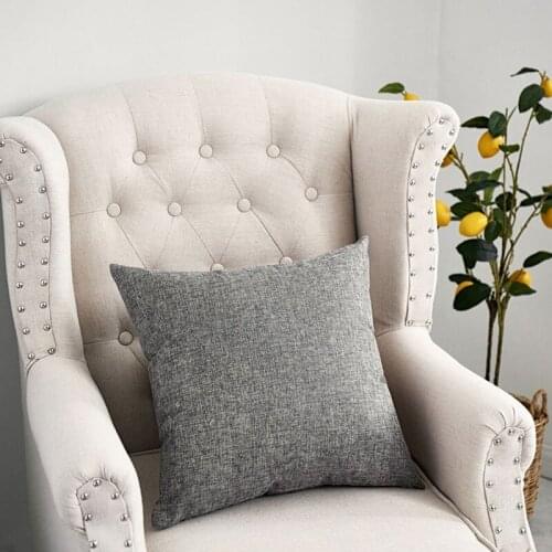 40x40cm Plain linen Classic Pillowcase Nordic Sofa Pillowcase Waist Pillow Cover Cases Home Decor Supply Hotel Pillow Protector