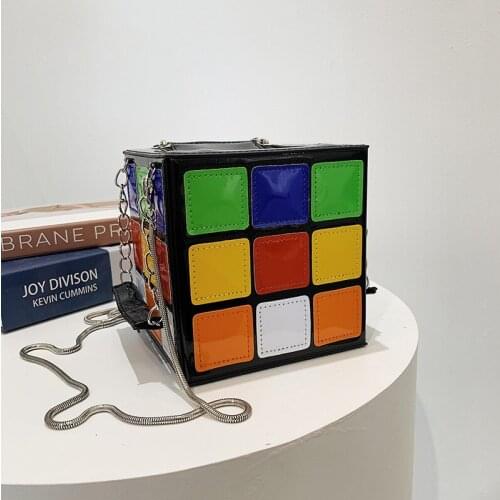 New Fashion Rubiks Cube Bag/Shape Womens Handbag/Clutch