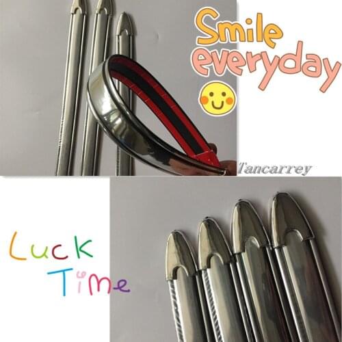 4pcs/lot car crash strip bumper protector for alfa romeo 159 toyota prius peugeot 208 vw polo passat b5 mazda 3 Accessories