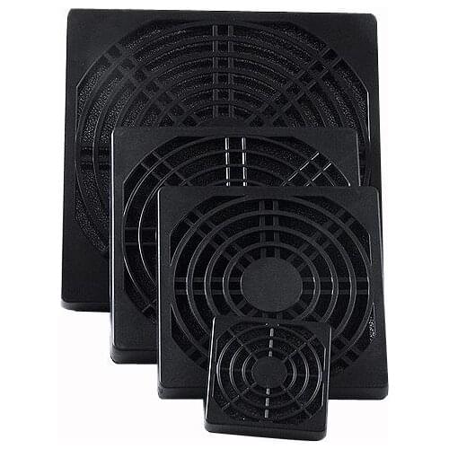YCDC Black Plastic Mesh Dust Filter Cover Grill For 40mm 80mm 90mm 120mm PC Case Fan Dustproof Guard Grill Protector Covers