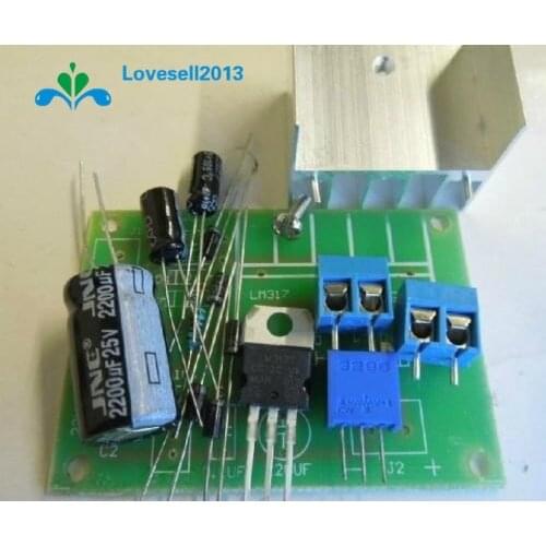 LM317 Adjustable Power Supply Board With Rectified AC DC Input DIY KIT