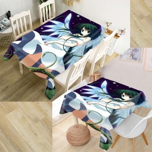 Customizable 3D Tablecloth SaYa No Uta Waterproof Thicken Rectangular Square Wedding Table Cloth 90X90cm,100X140cm