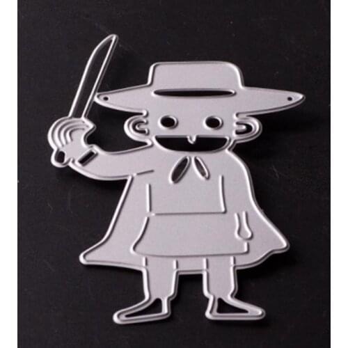 Soldier Cutting Dies for Scrapbooking 3D Stencils Embossing Paper Cards Crafts 2018 New Template Photo Decor