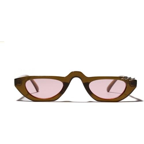 MINAKOLIFE Small Square Frame Cat Eye Punk Sunglasses Sun glasses Retro Vintage Sun glasses oculos de sol