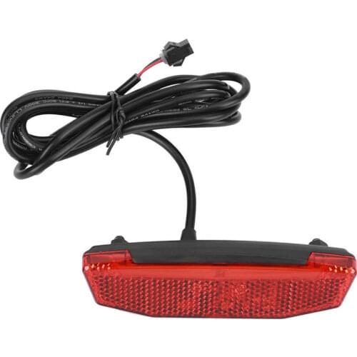 6V-60V E-bike Rear Light Electric Bicycle Tail Light E-scooter Night Safety LED Warning Rear Lamp Waterproof/SM Connector