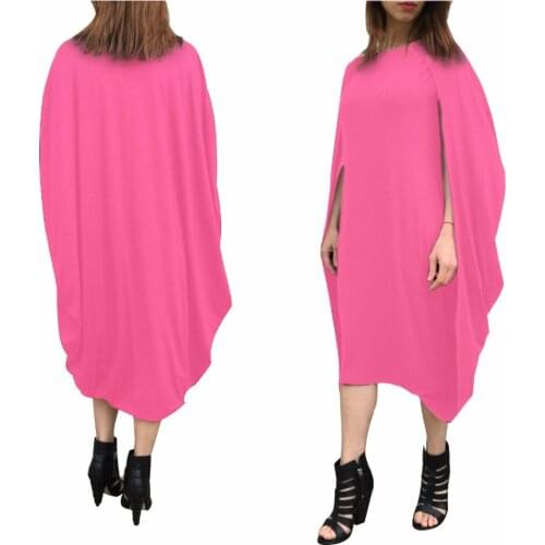 Women Fashion Sexy Loose dress 2019 Spring Batwing Sleeve Dresses Plus size Clothes