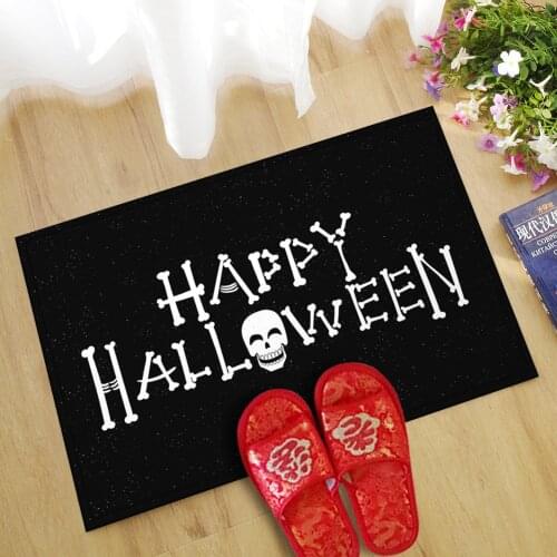 1 Pc Halloween Creative Door Mat Ghost Festival Pad Water 40*60cm/45*70cm Baby Velvet Bathroom Absorption Carpet Mat Anti-skid