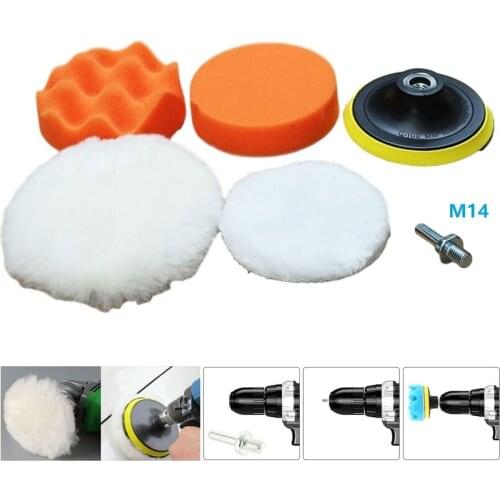 125mm Polishing Wheel 14mm Shank Adapter Backing Plate Car Kit Polishing Pad