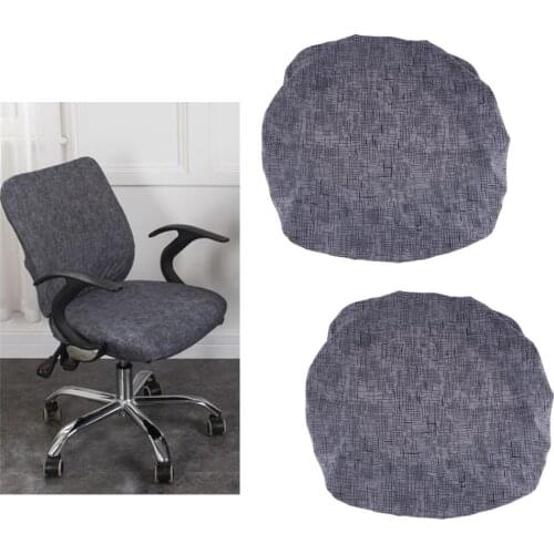 2pcs Polyester Stretchable Wedding Chair Seat Covers For Events Parties