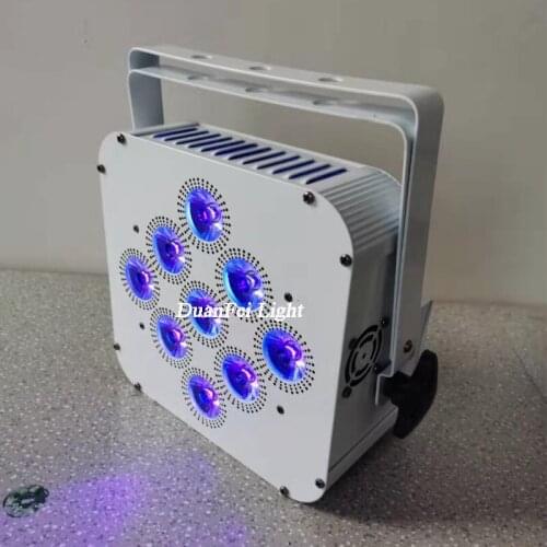 20pcs stage lighting effect wash lyre led 9x18w rgbwa uv 6in1 wireless battery powered led uplights wifi led par