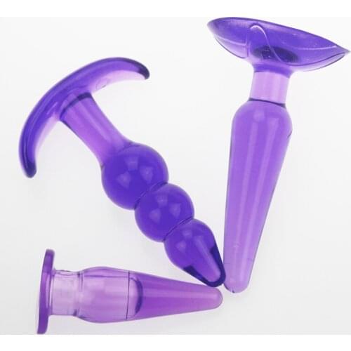 3pcs/set Silicone Waterproof anus Body Massager, Sex Anal Butt Plug Toys, Erotic Adult Product for couples lover games