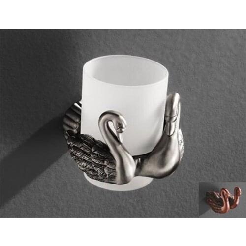 MB-0961-9 Bathroom Accessories Bath Hardware Set Ancient red copper Swan Toilet Paper Holder Towel Rack Tissue Holder Roll Paper