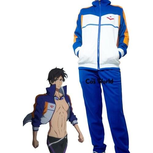 FREE! Iwatobi Swim Club Haruka Nanase Sportswear Sport Coat Pants Uniform Outfit Anime Cosplay Costumes