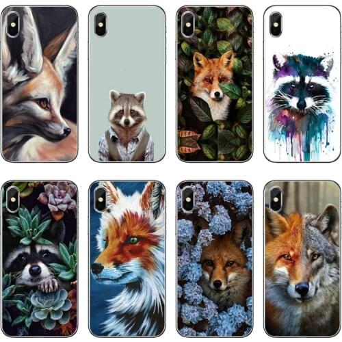 Animal Raccoon Fox Silicone Phone Case For Xiaomi Mi 11 Note 10 10T 9 9T 8 Pro A2 Lite A3 A1 Poco F1 F2 M3 X3 NFC