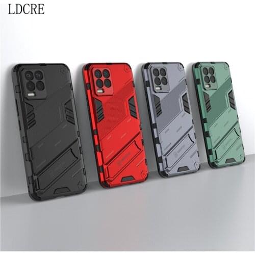 Holder Case For OPPO Realme 8 Pro Cover For Realme 8 Pro Capas Punk PC Back Kickstand Back Cover For Realme 8 Pro 8 5G GT Fundas