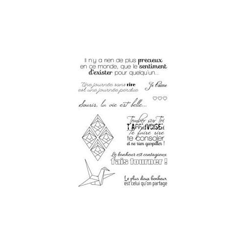 French clear Silicone Rubber Stamp for DIY scrapbooking/photo album Decorative craft 0690