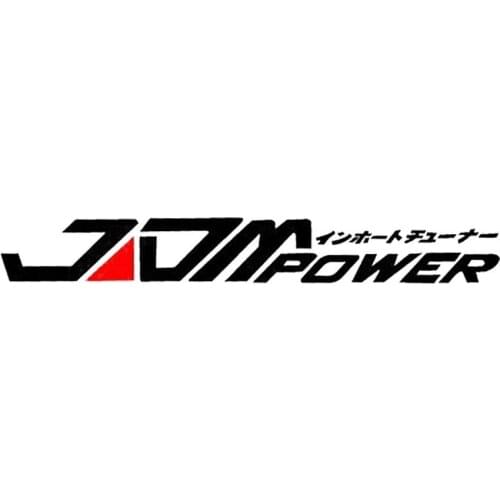 JDM POWER Car Sticker Window Bumper Decal for Toyota Honda Volkswagen Mitsubishi Self-adhesive