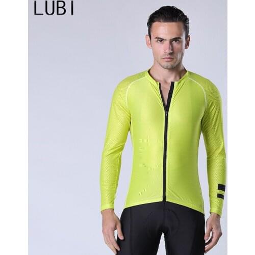LUBI 2021 Long Sleeves Cycling Jersey Man Mountain Bike Clothing Quick-Dry Racing MTB Bicycle Clothes Uniform Breathable