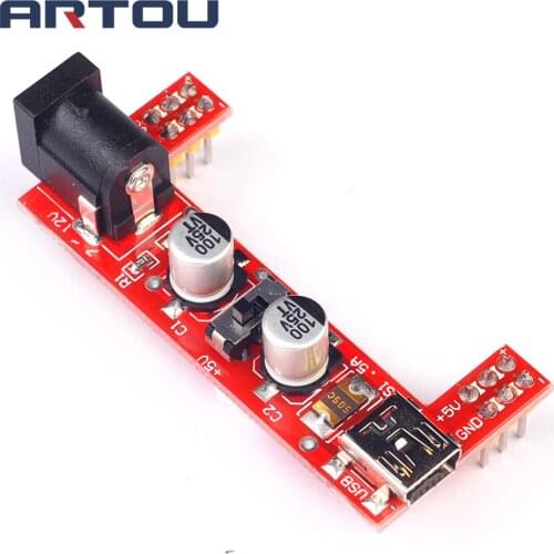 MB102 Breadboard Power Supply Module DC 3.3V 5V For Solderless Mini USB Power Supply Compatible Bread board MB-102 MB 102