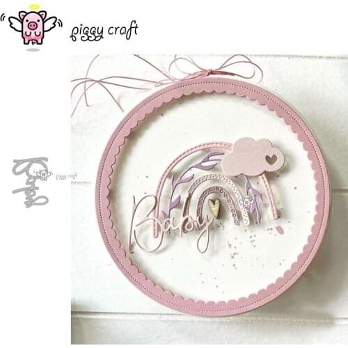 Piggy Craft metal cutting dies cut die mold Baby letter decoration Scrapbook paper craft knife mould blade punch stencils dies