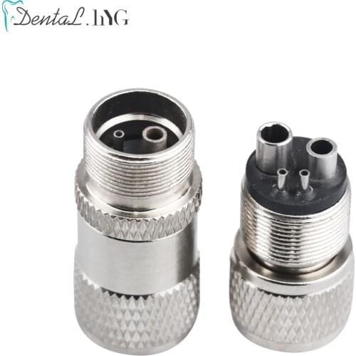 Dental Turbine Handpiece Adapter 4 Holes 2 Holes Changer Connector Dental High Speed Handpiece Spare Parts Tool for Air Motor