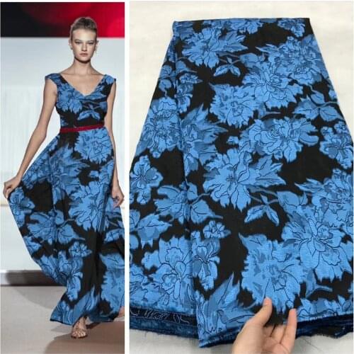 New Design African Brocade Lace Fabric Nigeria Organza Lace Fabric Embroidery Jacquard Tulle Mesh Lace Fabric for Women J4718