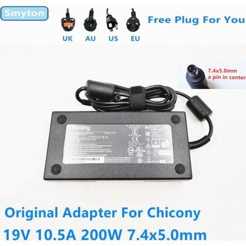 Original Chicony A11-200P1A 19V 10.5A 200W AC Adapter For MSI GL73 8RD-421US 8RD 282 1050 TI Gaming Laptop Power Supply Charger