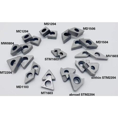 10PCS Advanced Carbide CNC Tungsten Steel Tool Base MT1603 MT2204 STM1603 MW0804 MD1103 MD1504 MD1506