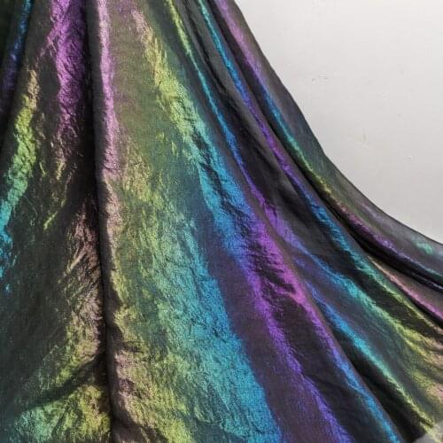 Cosplay Dress Magic Fabric Chiffon Shiny Silky Chiffon Thin Magic Fabric Bronzing Wedding Costume DIY