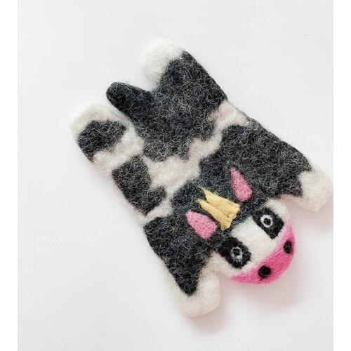 Nepal Handmade Wool Felt Simulation Cartoon Animal Carpet Floor Mats Home Display Decoration Modern Pastoral Home Decoration