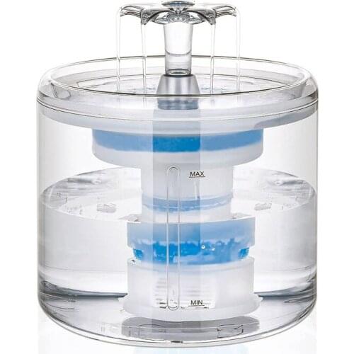 Cat Water Fountain Dog Drink Bowl Active Carbon Filter Automatic Pet Drinking Electric Dispenser Bowls Cats Drinker USB Powered