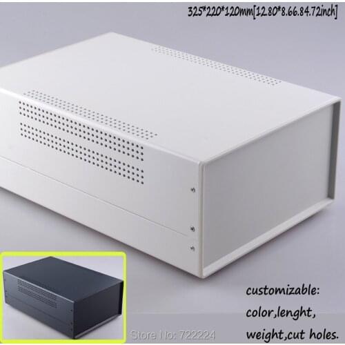 One pcs 325*220*120mm iron junction box Iron enclosure for project instrument box outlet case housing DIY control switch box