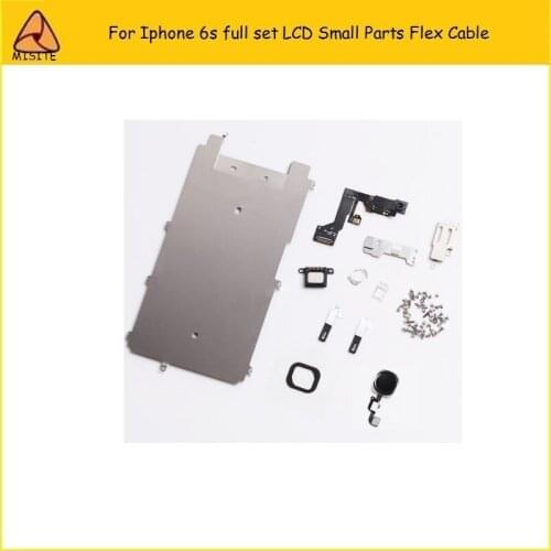 10Pcs/Lot For iphone 6S LCD Digitizer Full Set Small Repair Part Metal Shield Plate Front Camera Ear Speaker Home Button Flex