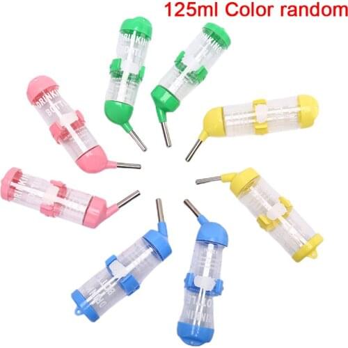 125ml Plastic Hamster Drinker Water Bottle Dispenser Hanging Pet Drinking Bottle