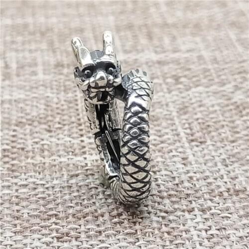 925 Sterling Silver Oxidized Dragon Lobster Claw Clasp for Bracelet Necklace