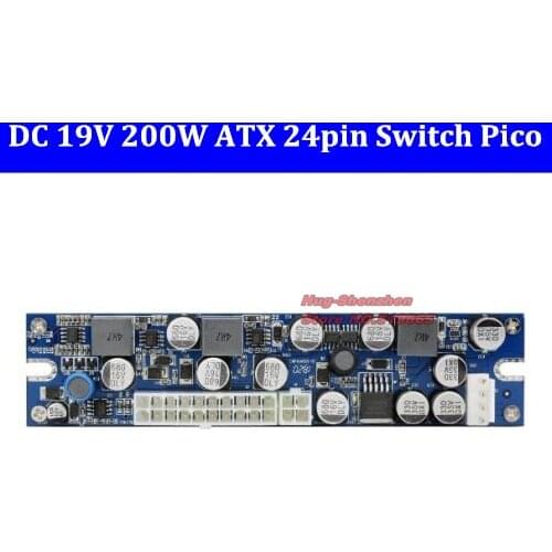DC ATX PSU 19V 200W Pico ATX Switch Mining PSU 24pin MINI ITX DC to ATX PC Power Supply For Computer